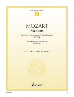 Minuet K.334 Download