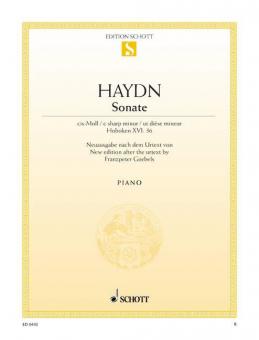 Sonata C sharp minor Hob. XVI:36 Download
