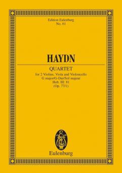 Streichquartett G-Dur, Komplimentier op. 77/1 Hob. III: 81 Download