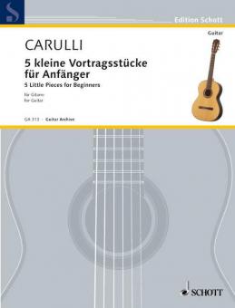 5 kleine Vortragsstücke für Anfänger Download