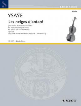 Les neiges d'antan! op. 23 Download