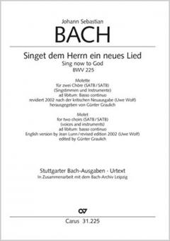 Singet dem Herrn ein neues Lied BWV 225 