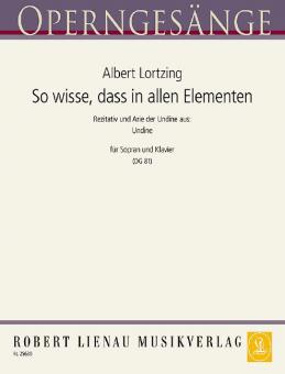 So wisse, dass in allen Elementen (Undine) Download
