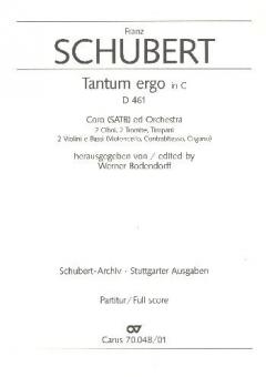 Tantum ergo in C-Dur D 461 