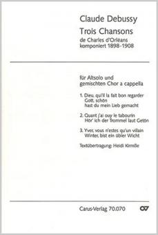 Trois Chansons für Alt-Solo und gemischten Chor a cappella Standard