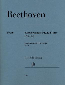Piano Sonata no. 22 in F major op. 54 