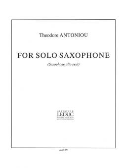 For Solo Saxophone 8th Grade 