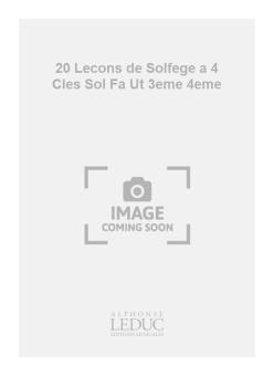 20 Lecons de Solfege à 4 Cles 