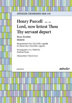 Lord, now lettest Thou Thy servant depart Z 230/8 Download