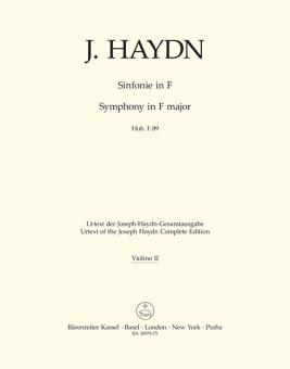 Symphony F major Hob. I:89 