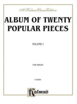 Album Of 20 Popular Pieces For Organ Vol. 1 
