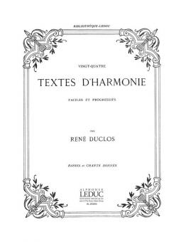24 Textes D Harmonie Faciles et Progressifs 