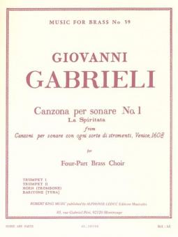 Canzona Per Sonare Nr. 1 