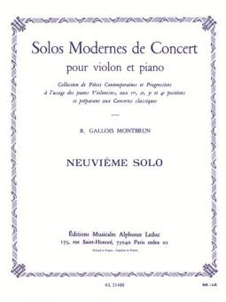 Solo De Concert No. 9 