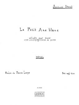 Histoires No.2 Le Petit Ane Blanc Chant et Piano 