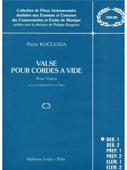 Valses pour Cordes A Vide 