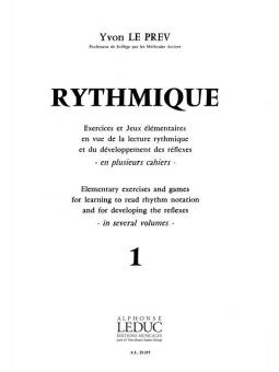 Yvon Le Prev: Rythmique Vol. 1 