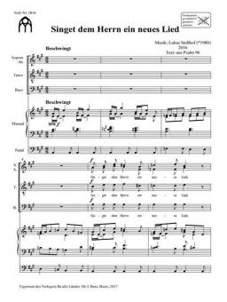 Singet dem Herrn ein neues Lied 
