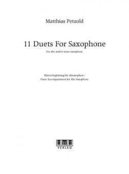 11 Duets for Saxophone 