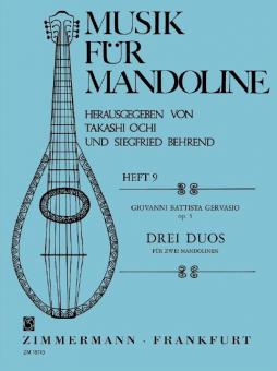 Three Duets for Two Mandolins Op. 5 