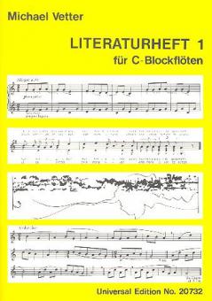 Literaturheft 1 für C-Blockflöten 