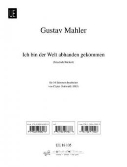 Ich bin der Welt abhanden gekommen 