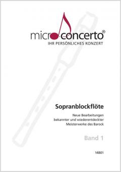 Micro-Concerto 1 für Sopranblockflöte 