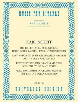 Easy Solo Pieces By Celebrated Masters Of The Lute And Guitar 