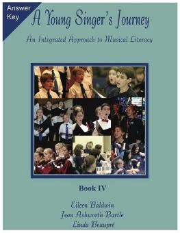 A Young Singer's Journey - Book 4 Answer Key 