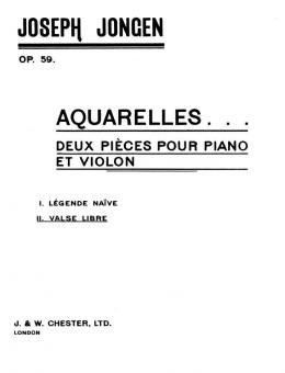 Aquarelles Op. 59 No 2 Valse Libre 