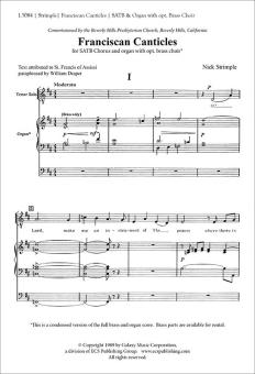 Franciscan Canticles 