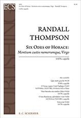 Six Odes of Horace: Montium custos nemorumque, Virgo 