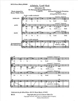 Alleluia, Lord God 