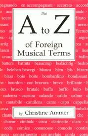 A to Z of Foreign Musical Terms 