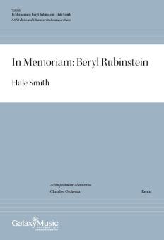 In Memoriam: Beryl Rubinstein 