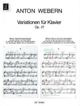 Variationen op. 27 