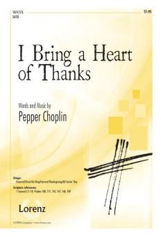 I Bring A Heart Of Thanks 