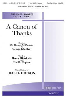 A Canon of Thanks 