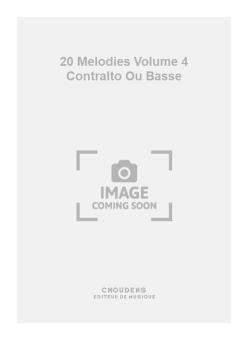 20 Melodies Vol. 4 Contralto Ou Basse 
