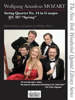 String Quartet No. 14 in G Major, KV. 387 'Spring', transcribed for Wind Quintet 