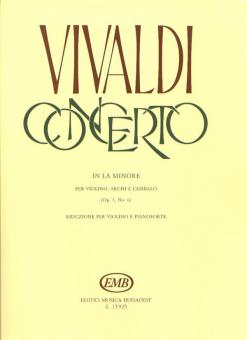 Concerto in la minore Op. 3 