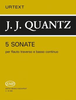 5 Sonate per flauto traverso e basso continuo 