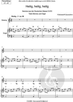 Zum Sanctus (Heilig, heilig) tief 