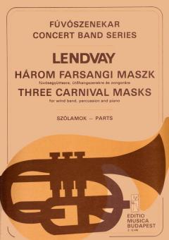 Three Carnival Masks für Blasorchester, Schlagzeug und Klavier 