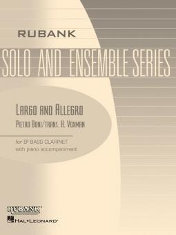Largo And Allegro B Flat Bass Clarinet Solos With Piano 
