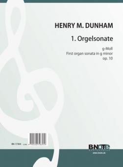 First organ sonata in g minor op.10 