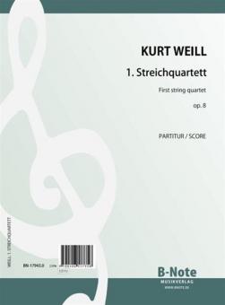 First string quartet op.8 (score) 