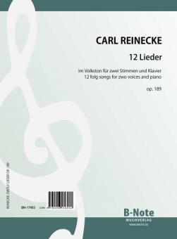 12 folk songs for two voices and piano op.189 