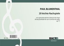 20 easy organ postludes for use in services op.77 