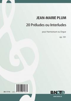 20 preludes and interludes for organ or harmonium op.101 